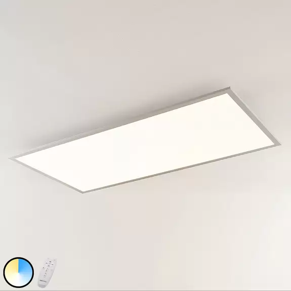 Lampenwelt Prios LED-Panel Gelora, CCT, 120 cm x 60 cm, Fernbedienung Riesige Ersparnisse
