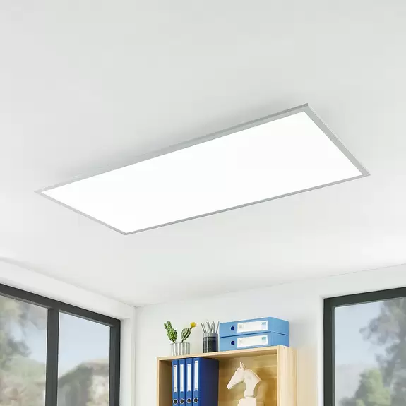 Lampenwelt Prios LED-Panel Gelora, CCT, 120 cm x 60 cm, Fernbedienung Riesige Ersparnisse