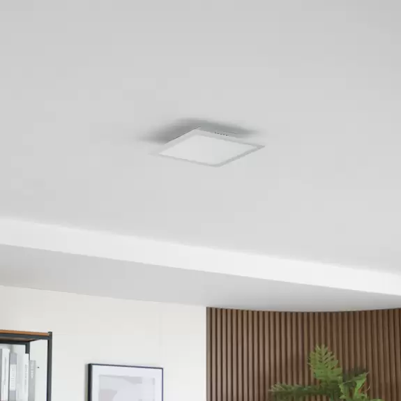 Lampenwelt Lindby LED-Panel Enhife, weiß, 29,5 x 29,5 cm, Aluminium Letzte 3 Tage
