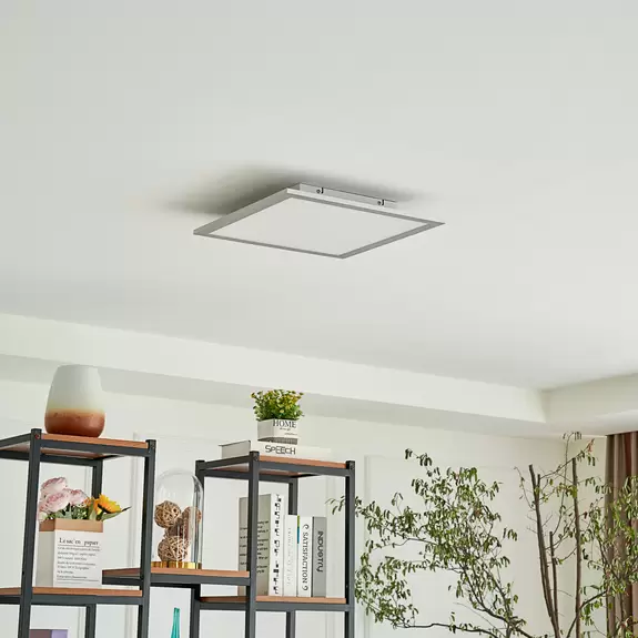 Lampenwelt Lindby LED-Panel Livel, CCT, 40 cm x 40 cm, Aluminium Sonderangebot der Fabrik