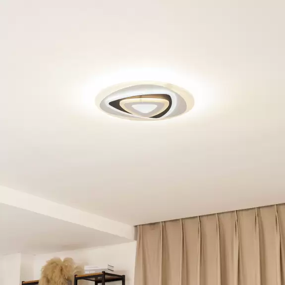 Lampenwelt Lindby LED-Deckenleuchte Rebeka, oval, CCT, Fernbedienung Discount Store für neue Produkte