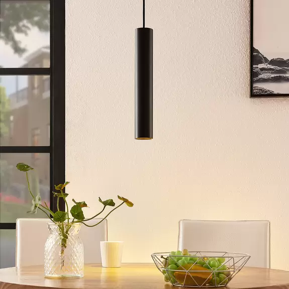 Lampenwelt Arcchio Ejona Pendellampe, Höhe 35 cm, schwarz Riesige Rabatte