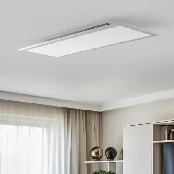 Lampenwelt Lindby LED-Panel Livel, CCT, 80 cm x 30 cm, Aluminium Im Verkauf