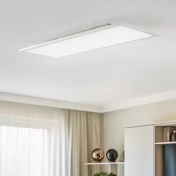 Lampenwelt Lindby LED-Panel Livel, CCT, 80 cm x 30 cm, Aluminium Im Verkauf