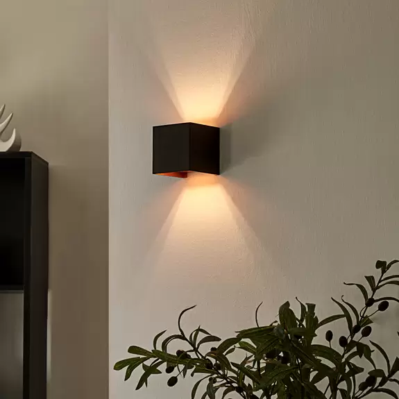 Lampenwelt Arcchio Wandleuchte Zuzana, eckig, schwarz, G9, 9,7 cm breit Rabatte dieses Monats