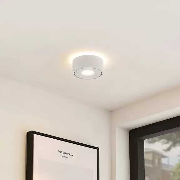 Lampenwelt Arcchio LED-Deckenlampe Rotari, weiß, up und down Auslauf