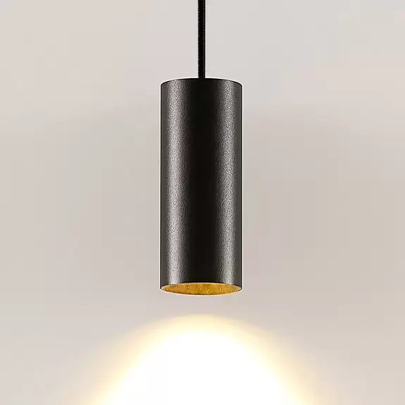 Lampenwelt Arcchio Ejona Pendellampe, Höhe 15 cm, schwarz Fabrikverkauf