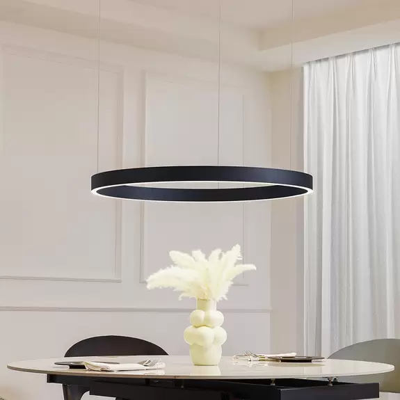 Lampenwelt Arcchio Answin LED-Hängeleuchte 49 W schwarz Black Friday