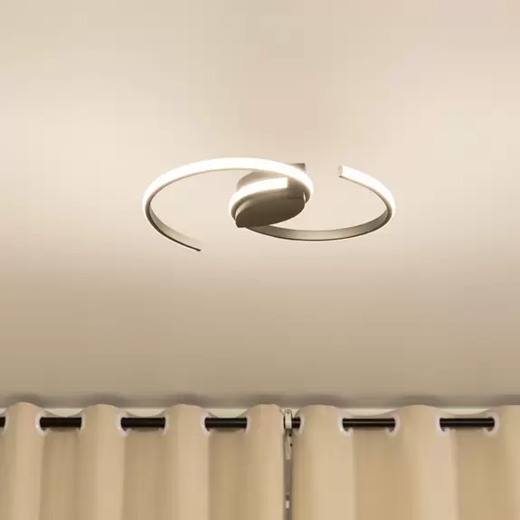 Lampenwelt Lindby Chukira LED-Deckenlampe 21W stepdim schwarz Vatertagsangebot