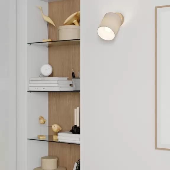 Lampenwelt Wandspot Corralee, grau, einflammig JETZT KAUFEN