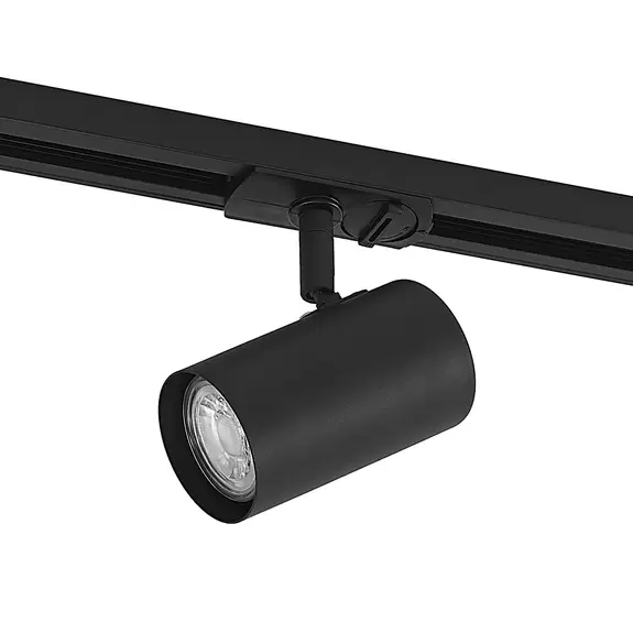 Lampenwelt Lindby Schienenstrahler Linaro, GU10, 10W, schwarz, 1-Phasen 2025