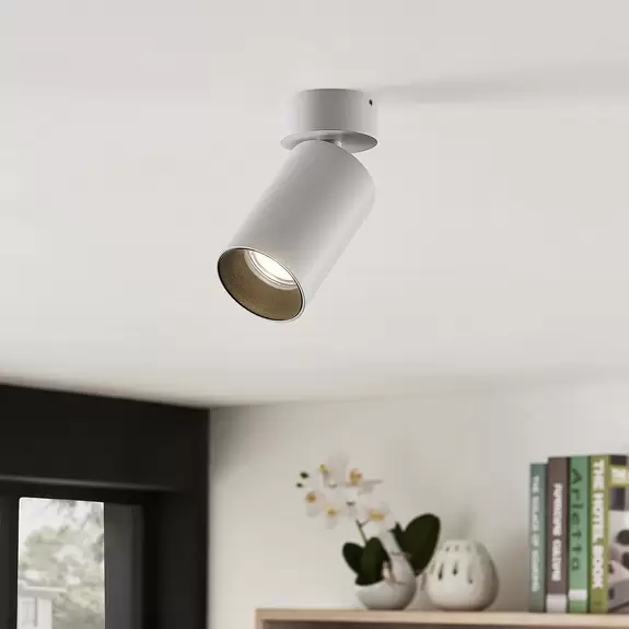 Lampenwelt Arcchio Strahler Brinja, rund, weiß, 1-flg., GU10, Aluminium Günstig kaufen
