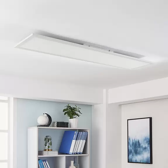 Lampenwelt Arcchio Lysander LED-Panel, CCT 119cm 55W, weiß Exklusivangebot