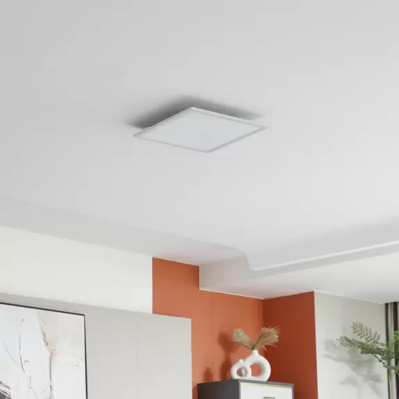 Lampenwelt Lindby LED-Panel Enhife, weiß, 39,5 x 39,5 cm, Aluminium Neuheiten