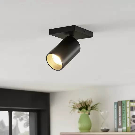 Lampenwelt Arcchio Strahler Brinja, eckig, schwarz/gold, 1-flammig Letzter Tag