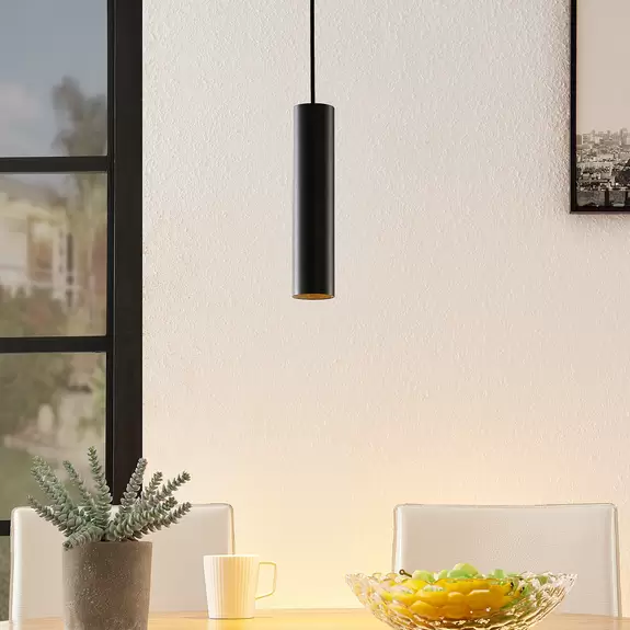Lampenwelt Arcchio Ejona Pendellampe, Höhe 27 cm, schwarz Flash Sale