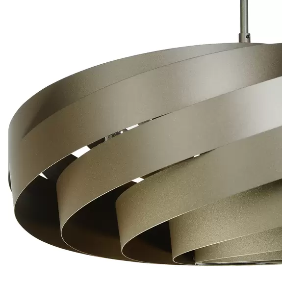 Lampenwelt Deckenleuchte Vento, kaffeebraun, Ø 50 cm Exklusivangebot