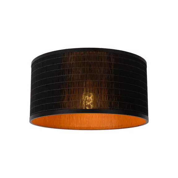 Lampenwelt Deckenleuchte Tagalog aus Rattan, schwarz/natur Tiefpreis
