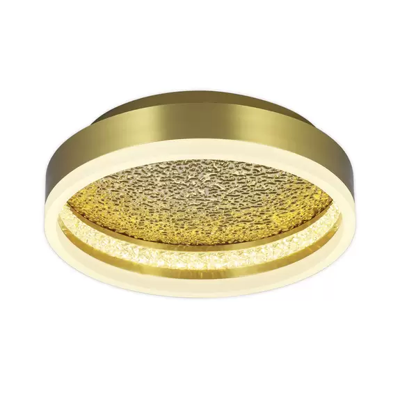 Lampenwelt LED-Deckenleuchte Moon aus Eisen, messing, Ø 30 cm Wochenangebot
