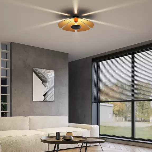 Lampenwelt Lucande Jemmily Deckenlampe, einflammig, rund JETZT KAUFEN