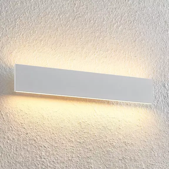 Lampenwelt Lindby Ignazia LED-Wandleuchte, 47 cm, weiß Kostenloser Versand