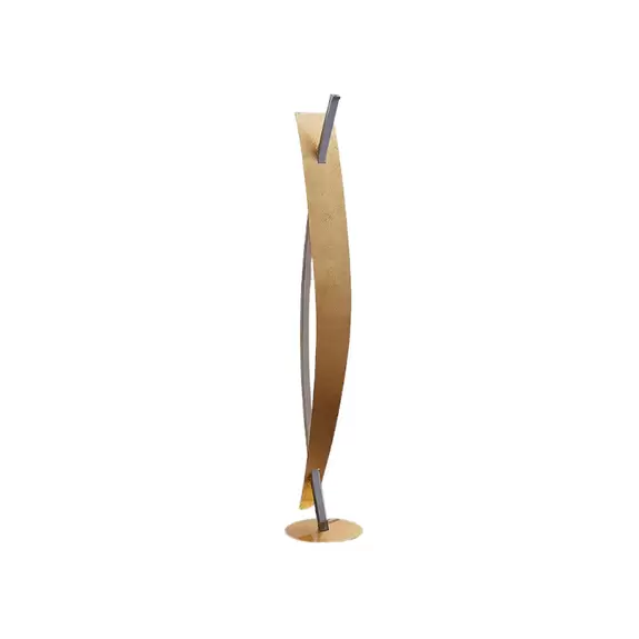 Lampenwelt LED-Stehleuchte Marija in edler Gold-Optik Sonderangebot