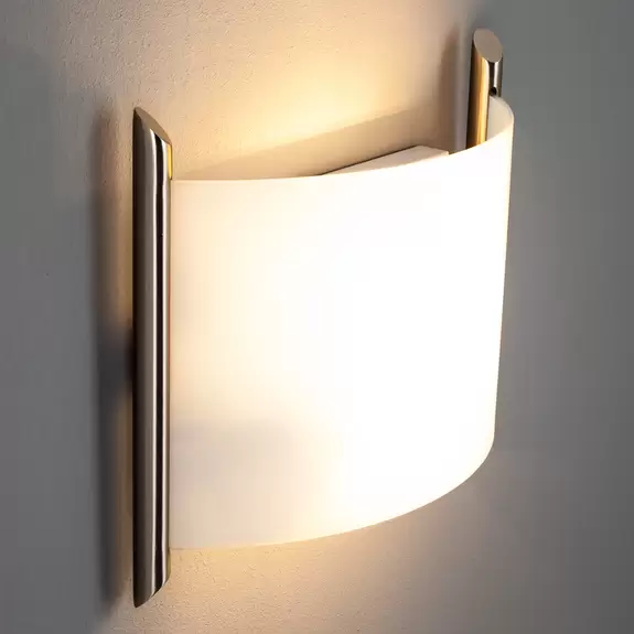 Lampenwelt Wandleuchte Filippa, 31 cm, nickel satiniert Heißer Verkauf