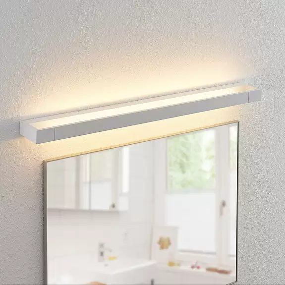 Lampenwelt Arcchio Jora LED-Bad- und Spiegelleuchte, IP44, weiß, 90 cm Neuheiten