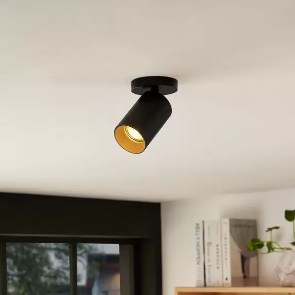 Lampenwelt Arcchio Brinja Strahler, rund, 1-fl., schwarz Sonderangebote