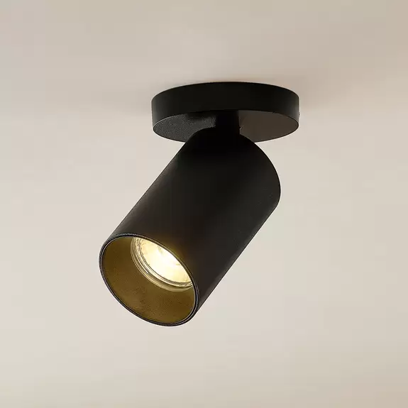 Lampenwelt Arcchio Brinja Strahler, rund, 1-fl., schwarz Sonderangebote