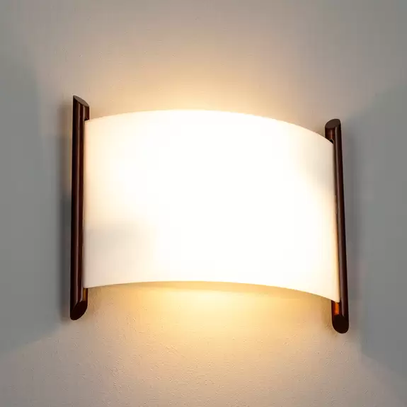 Lampenwelt Wandleuchte Filippa, 31 cm, braun Vierteljährliche Förderung