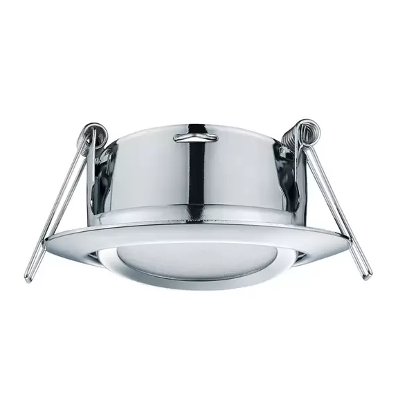 Lampenwelt Runder LED-Einbaustrahler Rila in Chrom Schlussverkauf