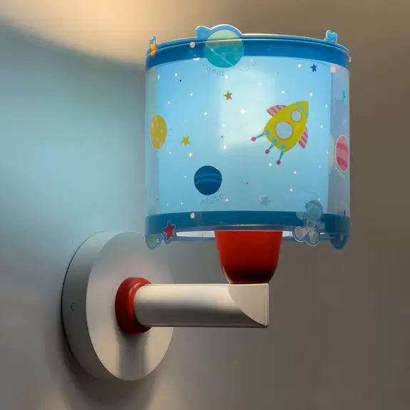 Lampenwelt Dalber Planets Kinder-Wandleuchte mit Stecker Kauf eins, bekomm eins gratis