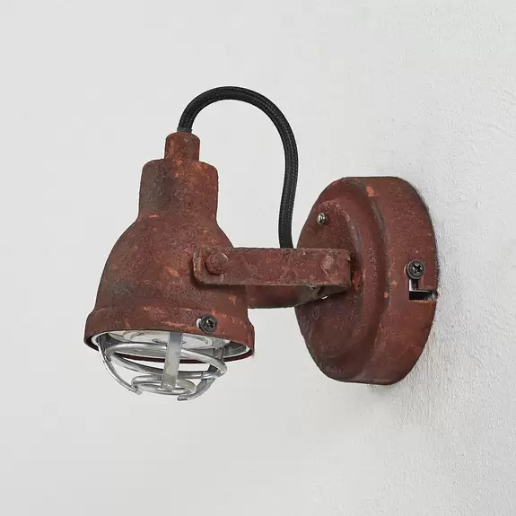 Lampenwelt Wandspot Bente rost Riesige Ersparnisse