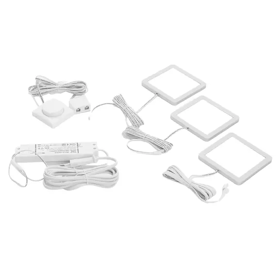 Lampenwelt Lindby Antony LED-Unterbauleuchte, 3er-Set, silber Super Rabatt