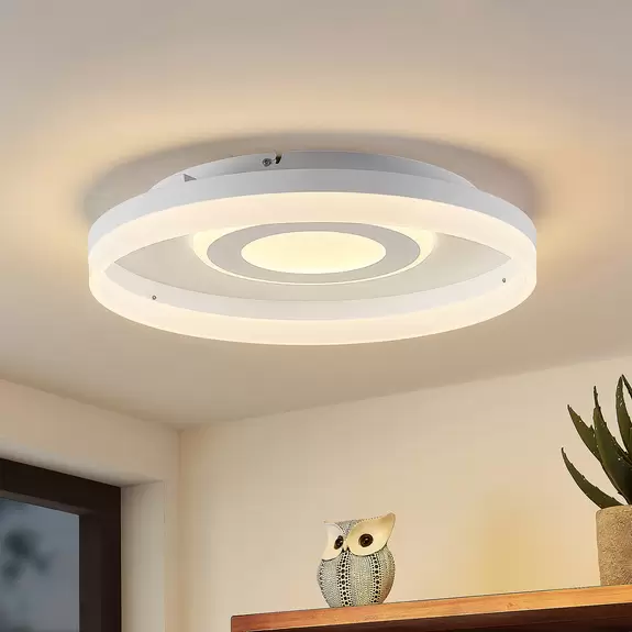 Lampenwelt Lindby Gulda LED-Deckenleuchte, RBGW, weiß Clearance-Verkauf