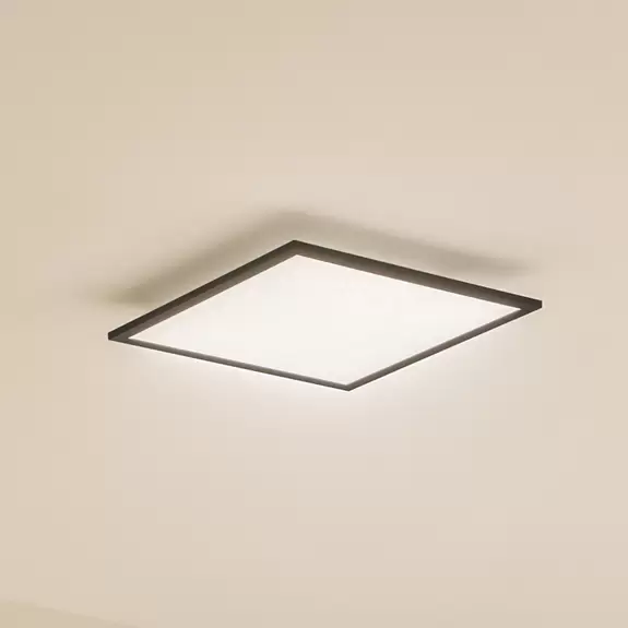Lampenwelt Lindby LED-Panel Enhife, schwarz, 39,5x39,5 cm Neueste Mode