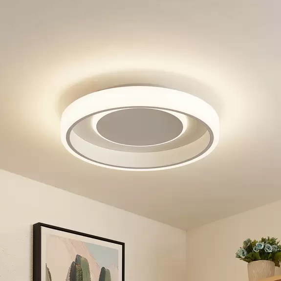 Lampenwelt Lindby Wikani LED-Deckenleuchte, RGB, CCT, dimmbar Große Rabatte