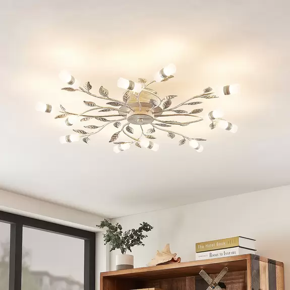 Lampenwelt Lindby Bolonia LED-Deckenleuchte, weiß Super Sparpreis