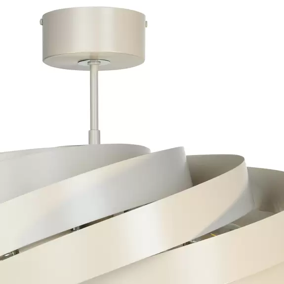 Lampenwelt Euluna Deckenleuchte Vento, beige, Ø 60 cm Sonderangebot der Fabrik