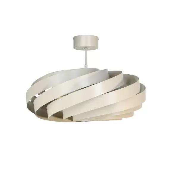 Lampenwelt Euluna Deckenleuchte Vento, beige, Ø 60 cm Sonderangebot der Fabrik