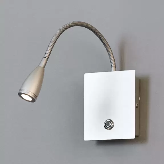Lampenwelt Dimmbare LED-Wandleuchte Torin, silbergrau Outlet