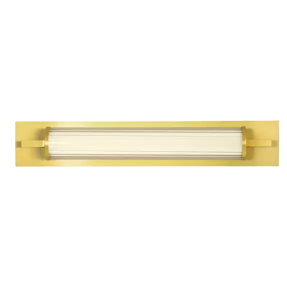 Lampenwelt LED-Wandlampe Frida, Glas, weiß/gold, röhrenförmig Günstiger Verkauf