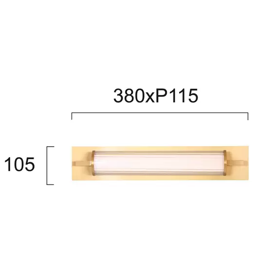 Lampenwelt LED-Wandlampe Frida, Glas, weiß/gold, röhrenförmig Günstiger Verkauf