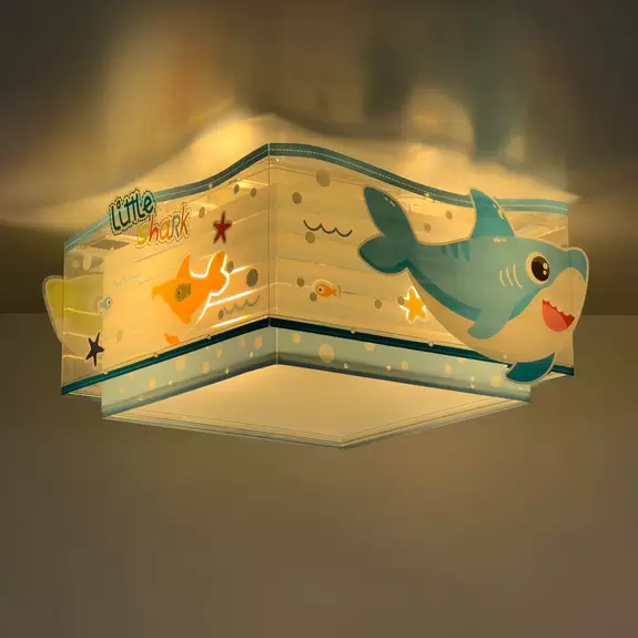 Lampenwelt Dalber Little Shark Deckenlampe Meeresmotiv 1-fl Kostenloser Versand