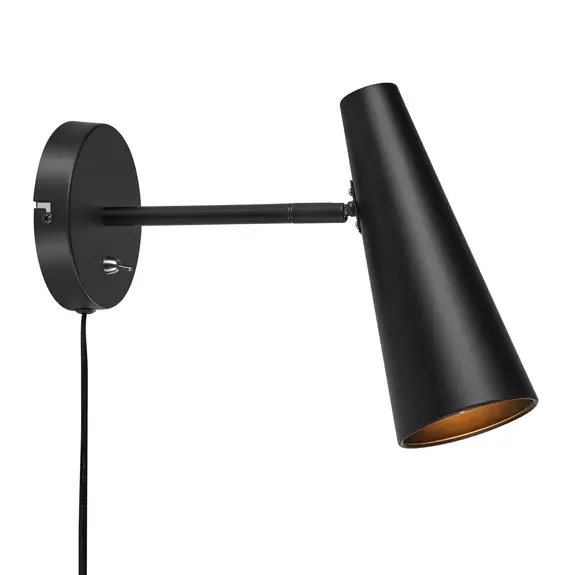 Lampenwelt Wandspot Peak, einflammig, schwarz Limitierter Zeitrabatt