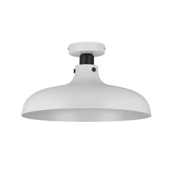 Lampenwelt Deckenleuchte Matlock, Ø 38 cm, grau/schwarz Exklusivangebot