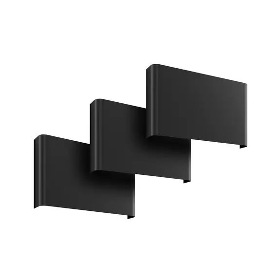 Lampenwelt Wandleuchte Haga, 3er-Set, graphit, G9, up/down, 15 cm hoch Jubiläumsangebot