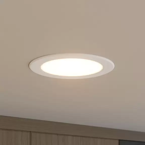 Lampenwelt Prios LED-Einbaustrahler Rida, 14,5 cm, 12 W, CCT, dimmbar Lagerräumung