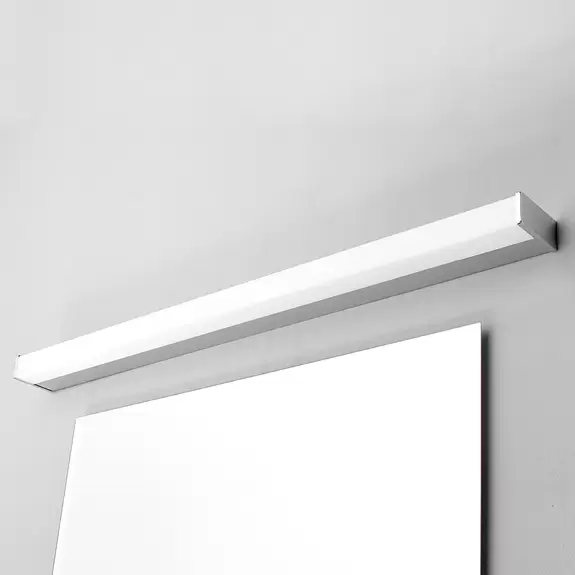 Lampenwelt LED-Bad- und Spiegelleuchte Philippa, eckig, 88cm, chrom Zeitbegrenzte Promotion
